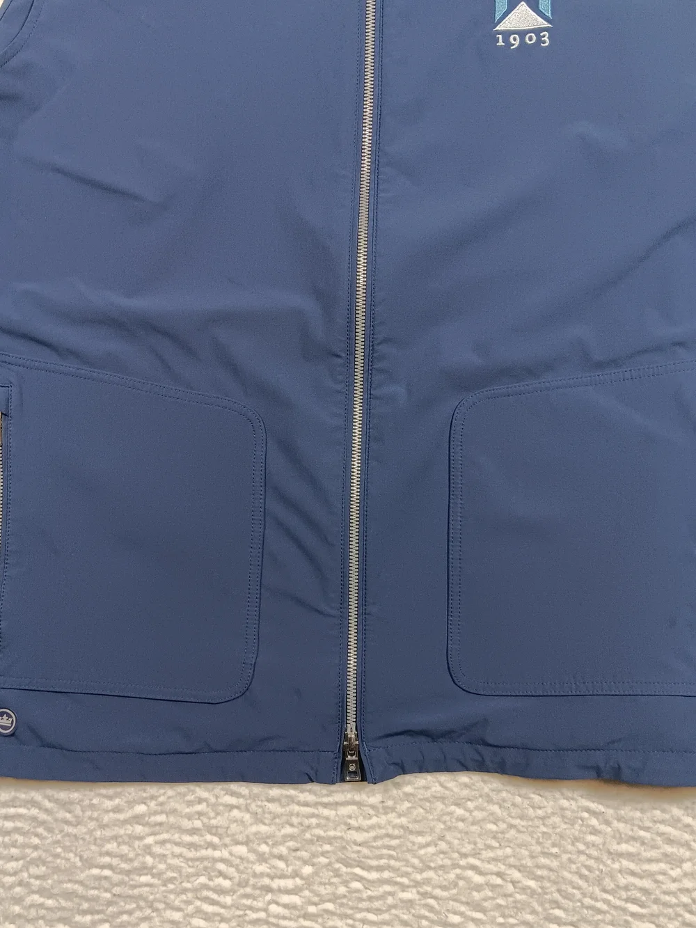 Peter Millar Vest Mens XL Blue Crown Crafted Contour Performance Husqvarna 1903